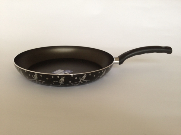 Picture of YBMHome st32 12.5 In. Omelet&#44; Frying&#44; Saute&#44; Stir Fry Pan Skillet Black Design