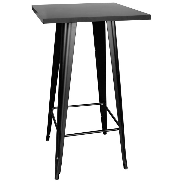 Picture of Buffalo PUBTB Loft Black Metal Pub Table with Metal Top