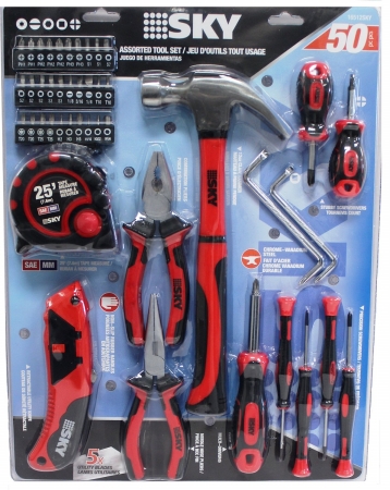 16512SKY 50 Pieces Assorted Tool Set