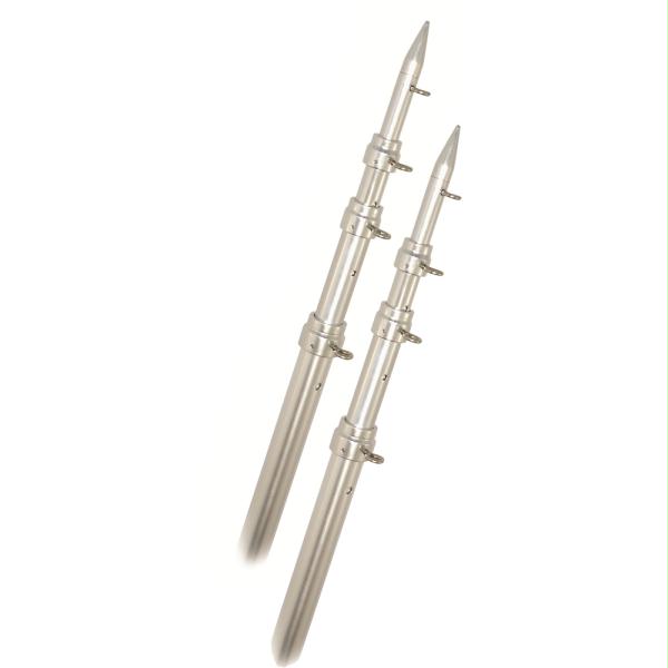 15 ft. Top Gun Telescoping Outrigger Poles - Aluminum & Silver