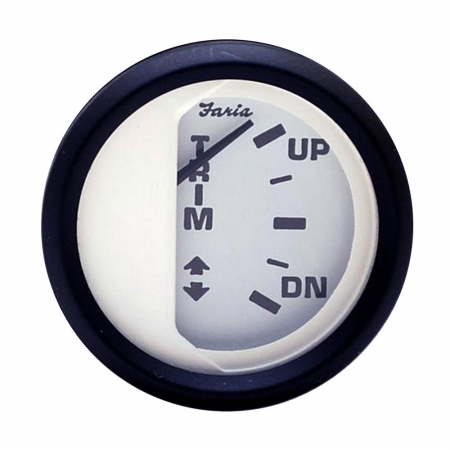 Picture of Faria Beede Instruments 12915 2 in. Euro White Trim Gauge
