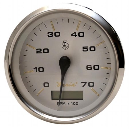 Picture of Faria Beede Instruments 39040 4 in. Kronos Tachometer with Hourmeter - 7-000 RPM Gas - Outboard
