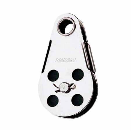 Picture of Ronstan RF103 Wire Block - Tubular Rivet Head with Removable Nylatron Sheave - 45 mm.