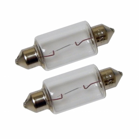 Double Ended Festoon Bulbs 12V, 15W, 0.97A Pair