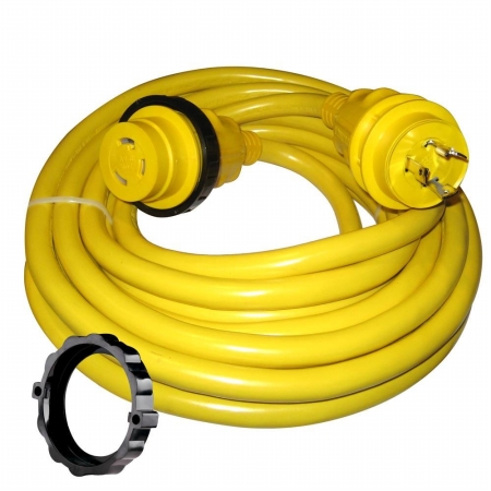 35 Ft. Power Cord Plus Cord Set - Yellow