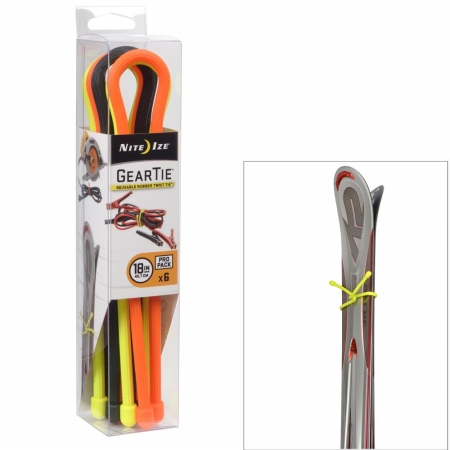 Nite Ize 18 in. Gear Tie Pro Pack - Assorted Colors