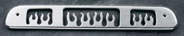 Picture of AMI 74115 Flames Style Billet 3rd Brake Light Cover - Brushed