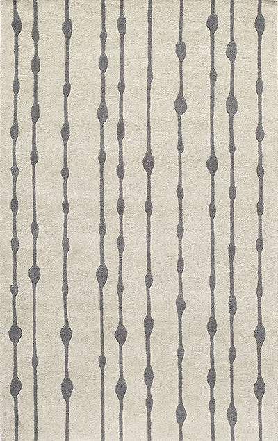 Picture of Momeni 27926 Delhi Indian Hand Tufted Rug- Grey - 3 ft. 6 in. x 5 ft. 6 in.