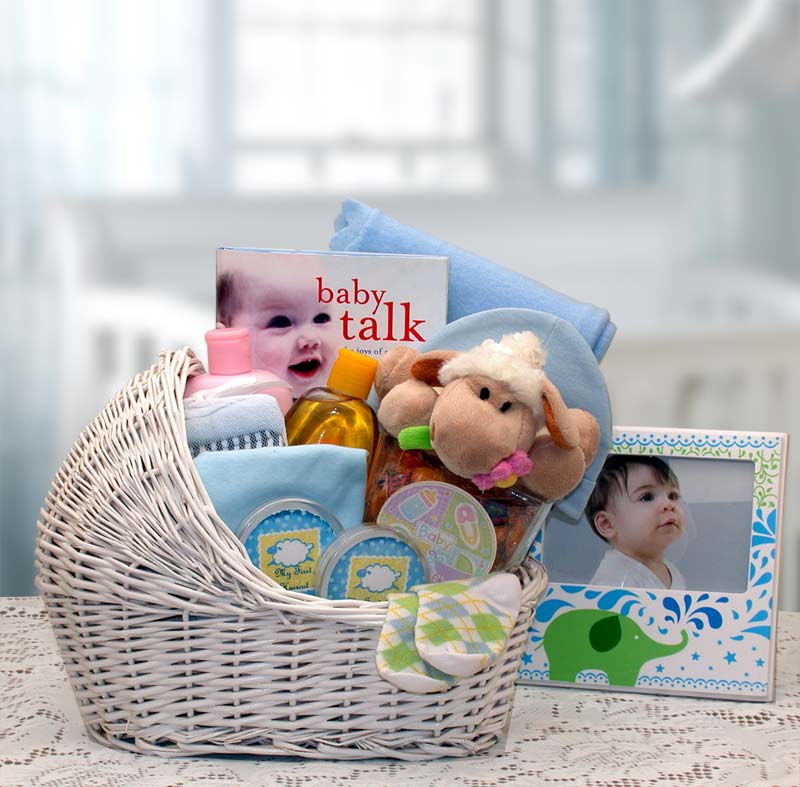 Picture of Gift Basket Drop Shipping 89062-B Welcome Baby Baby Bassinet - Blue