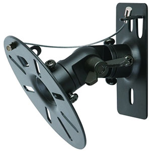 Picture of Tygerclaw SM8001BLK Black 3-Axis Dual Speaker Wall Mount - Black