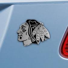Picture of Fan Mats FAN-14791 Chicago Blackhawks Nhl Chrome Car Emblem - 2.3 x 3.7 in.
