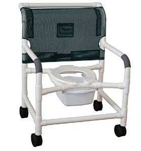 Picture of MJM International 126-LP-NB-ADJ-NC Extra-wide shower chair 26 in.