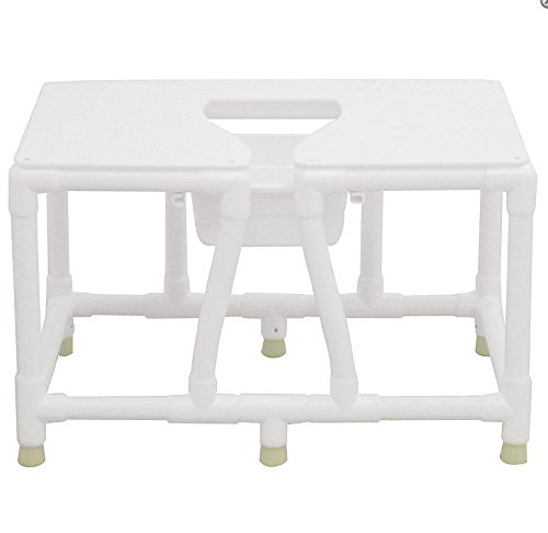 Picture of MJM International 156-FSS-26 Bariatric bedside commode- with full support seat