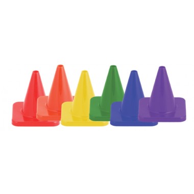 Picture of Olympia Sports CO050P HI Visibility Flexible Vinyl Cone Set - 4 in. (Set of 6)