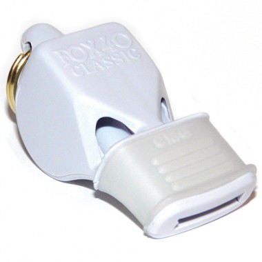 Picture of Olympia Sports WH078P Fox Classic CMG Officials Whistle &amp; Lanyard - White