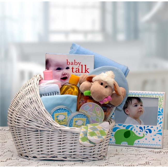 Gift Basket Drop Shipping 89062-B Welcome Baby Baby Bassinet - Blue