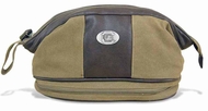 Picture of ZeppelinProducts USC-BTX1-KHK South Carolina Toiletry Bag Waxed Canvas- 12 x 7 x 7