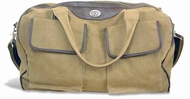 Picture of ZeppelinProducts VAT-BWX1-KHK Virginia Tech Duffel Bag Waxed Canvas- 21 x 15 x 12
