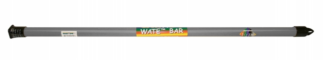 CanDo Slim WaTE Exercise Weight Bar, 8 lb., Silver
