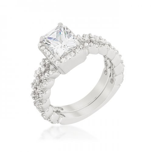 Halo Radiant Wedding Set Size - 09