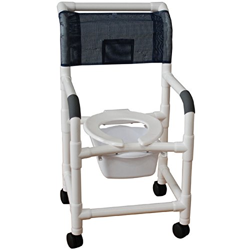 Picture of MJM International 118-3TL-SSDD-FF-SQ-PAIL Shower Chair 18 in.
