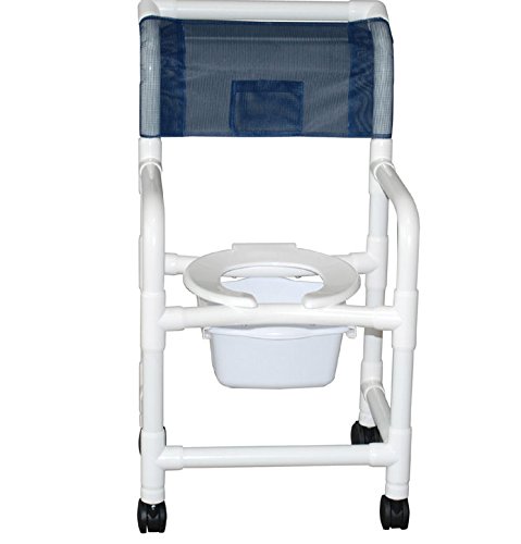 Picture of MJM International 118-3TW-FF-SQ-PAIL-LSB-18-SSDE Shower Chair 18 in.