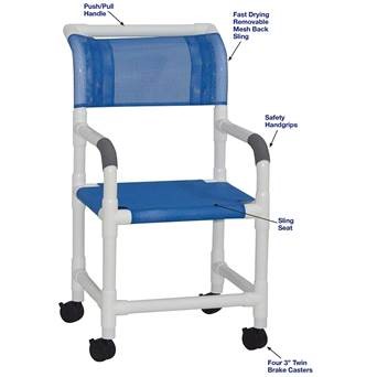 Picture of MJM International 118-3TW-SL SHOWER CHAIR WITH SLING SEAT