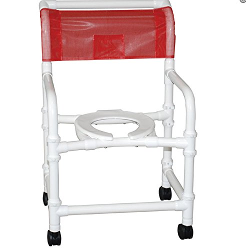 Picture of MJM International 122-3TW-KD Knocked Down Wide shower chair 22 in.