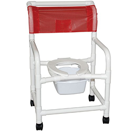 Picture of MJM International 122-3TW-SQ-PAIL Wide Shower Chair 22 in.