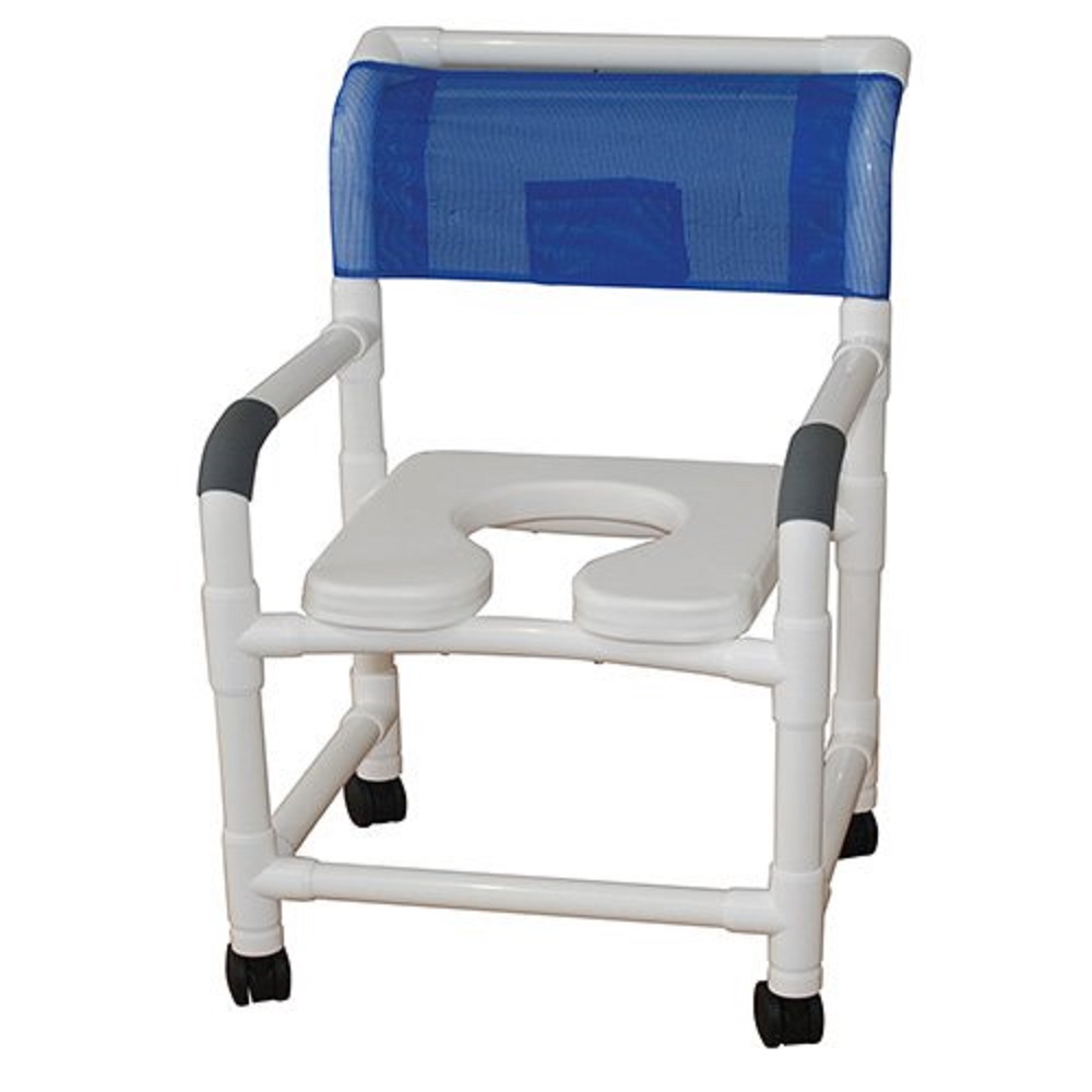Picture of MJM International 122-3TW-SSDE Wide Shower Chair 22 in.