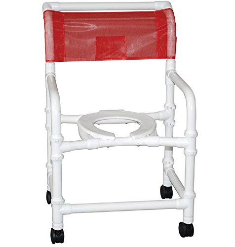 Picture of MJM International 122-3TW-SSDE-SF Wide Shower Chair 22 in.