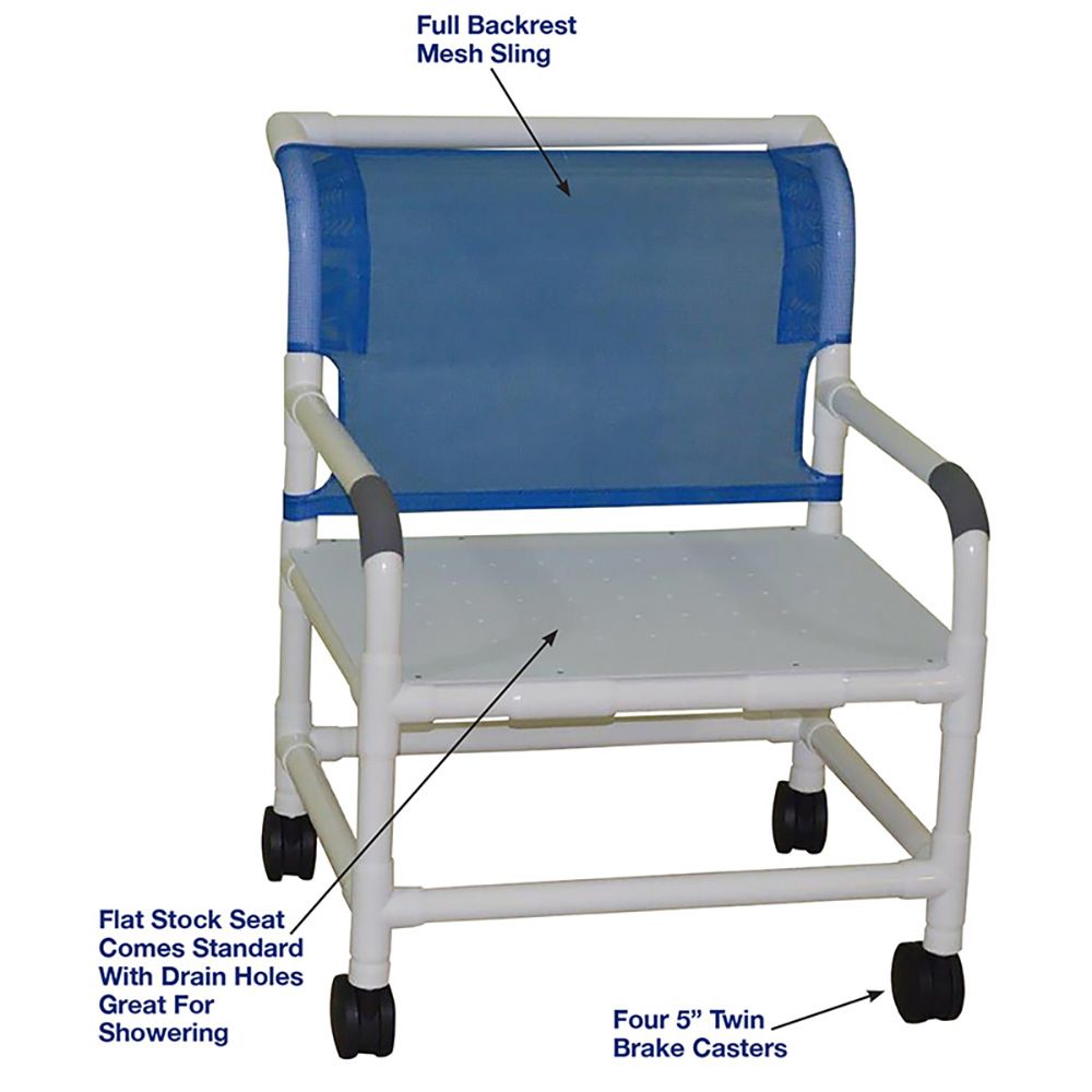 Picture of MJM International 126-4-WB-AF Extra-wide shower chair 26 in.