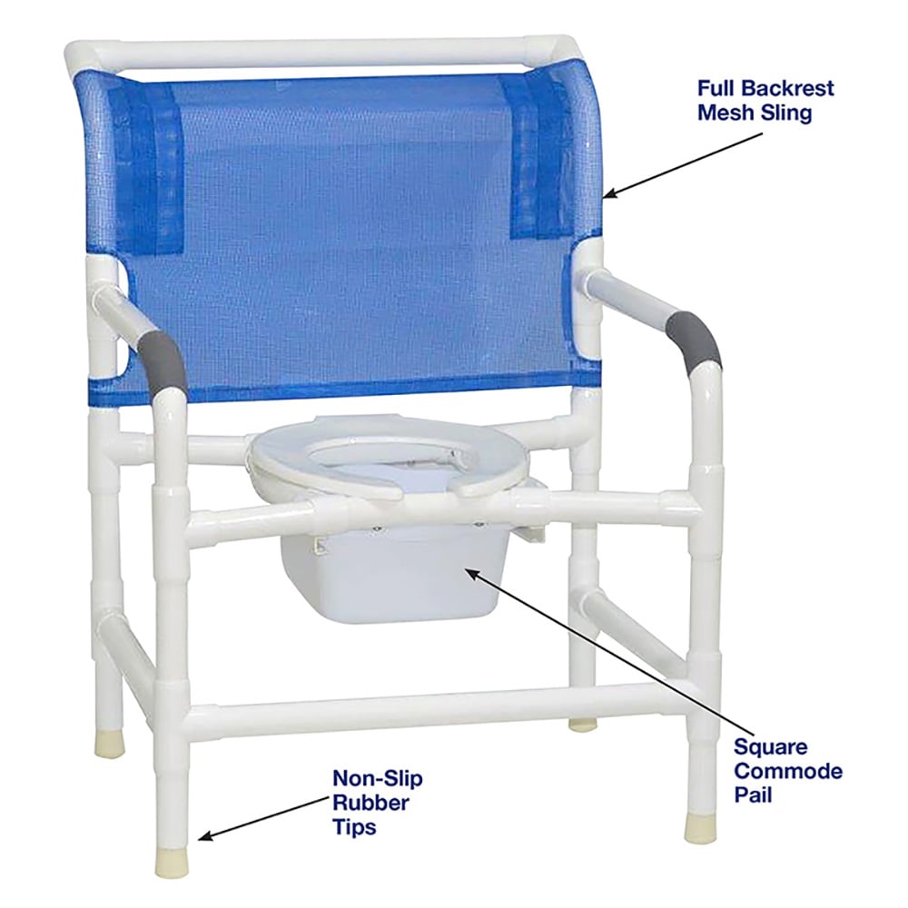 Picture of MJM International 126-LP-NB Extra-wide shower chair 26 in.