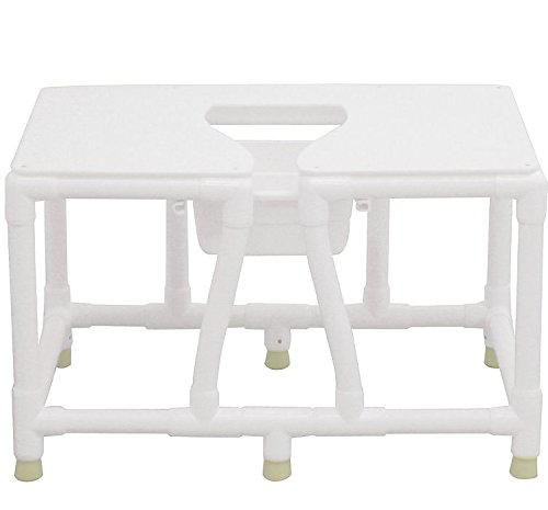 Picture of MJM International 156-FSS-36 Bariatric bedside commode- with full support seat