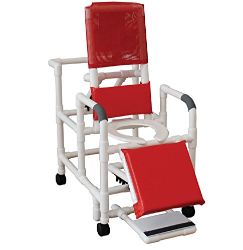 Picture of MJM International 196-SQ-PAIL-SSDE Reclining Shower Chair