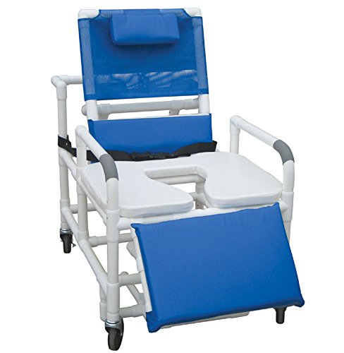 Picture of MJM International 196-30-BAR Bariatric Reclining Shower Chair