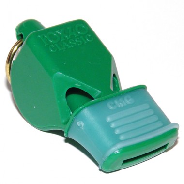Picture of Olympia Sports WH073P Fox Classic CMG Officials Whistle &amp; Lanyard - Green
