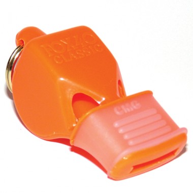 Picture of Olympia Sports WH075P Fox Classic CMG Officials Whistle &amp; Lanyard - Orange
