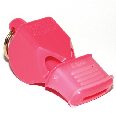 Picture of Olympia Sports WH076P Fox Classic CMG Officials Whistle &amp; Lanyard - Pink