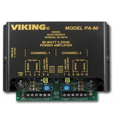 Picture of Viking Electronics VK-PA-60 60w Compact Two Zone Amplifier