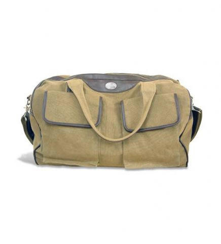 Picture of ZeppelinProducts GAS-BWX1-KHK Georgia Southern Duffel Bag Waxed Canvas- 21 x 15 x 12