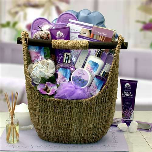 Picture of Gift Basket Drop Shipping 8413652 Lavender Sky Ultimate Bath and Body Gift Tote