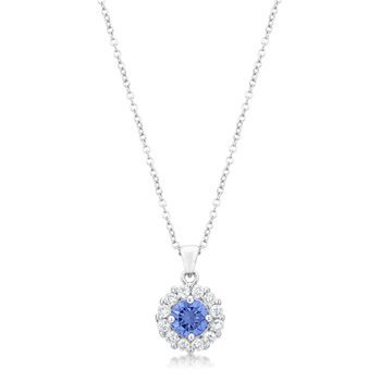 Bella Bridal Pendant In Light Purple