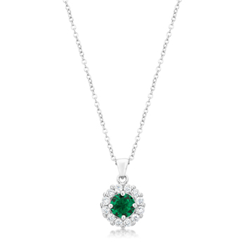 Bella Bridal Pendant In Green