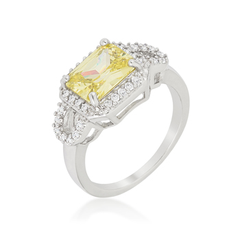 Radiant Cut Halo Ring Size - 08