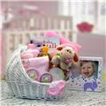 Gift Basket Drop Shipping 89062-P Welcome Baby Baby Bassinet - Pink Gift Basket Drop Shipping 89062-P Welcome Baby Baby Bassinet - Pink