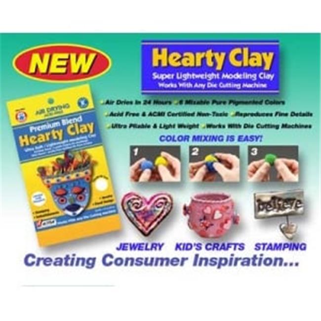 Hearty 1300 Super Lightweight Modeling Clay White-149 grams