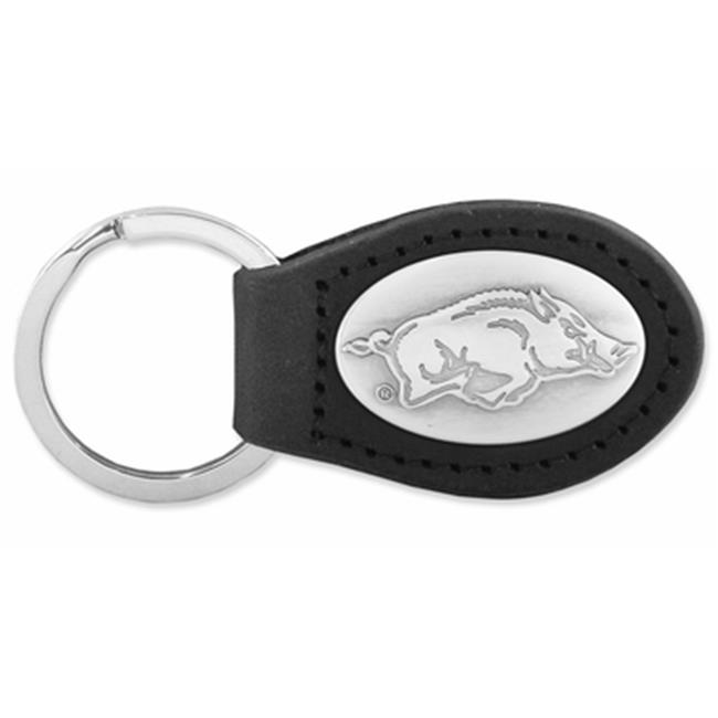 ZeppelinProducts UAR-KL6-BLK Arkansas Leather Key Fob- Black