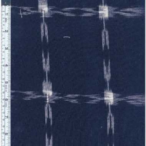 Picture of Textile Creations DAK-28 Dakota- Navy Cream Ikat Large Grid