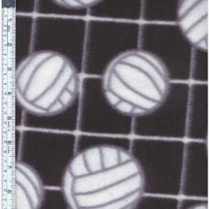 Picture of Textile Creations MFP-330-03 Sport Fleece&#44; Volleyballs Black